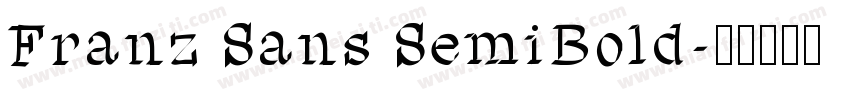 Franz Sans SemiBold字体转换